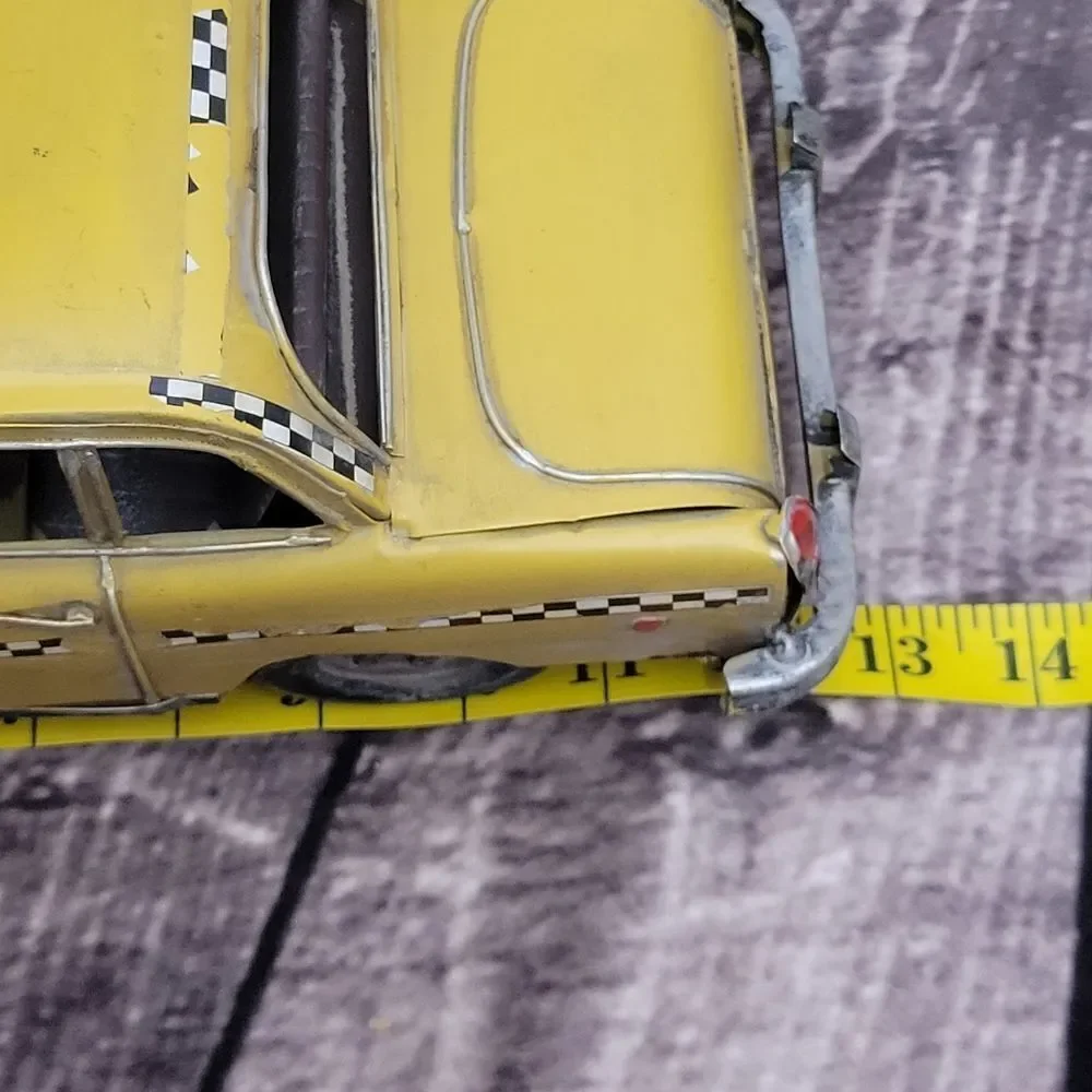Vintage Tin Metal Taxi Cab